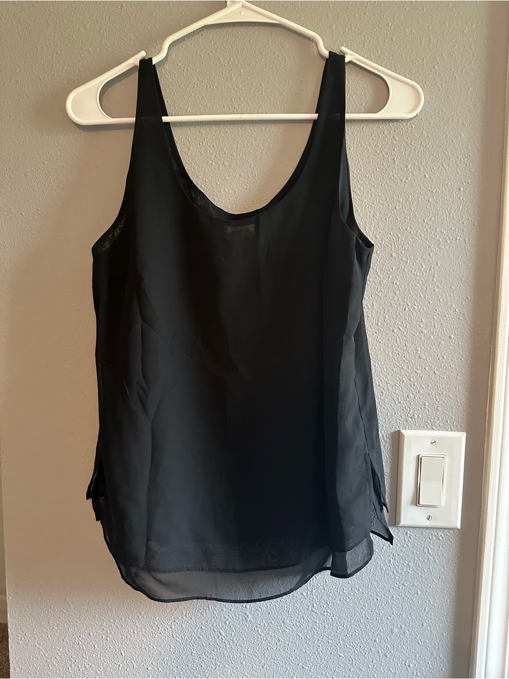 Women's Black Tank Top Blouse